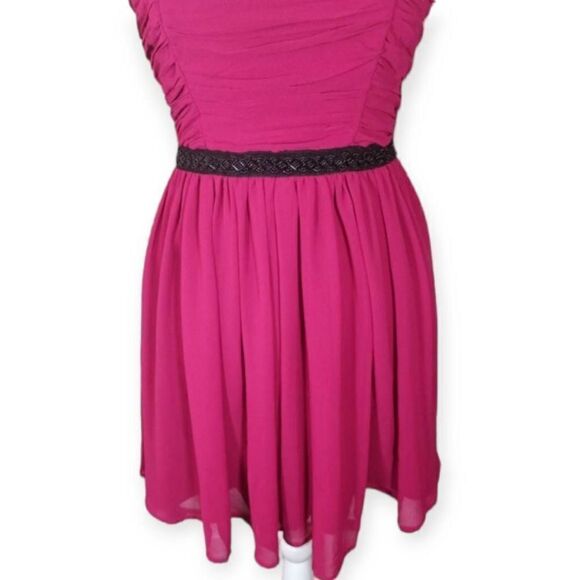 FOREVER 21 FUCHSIA & BLACK DRESS SZ.S EUC. - Picture 3 of 7
